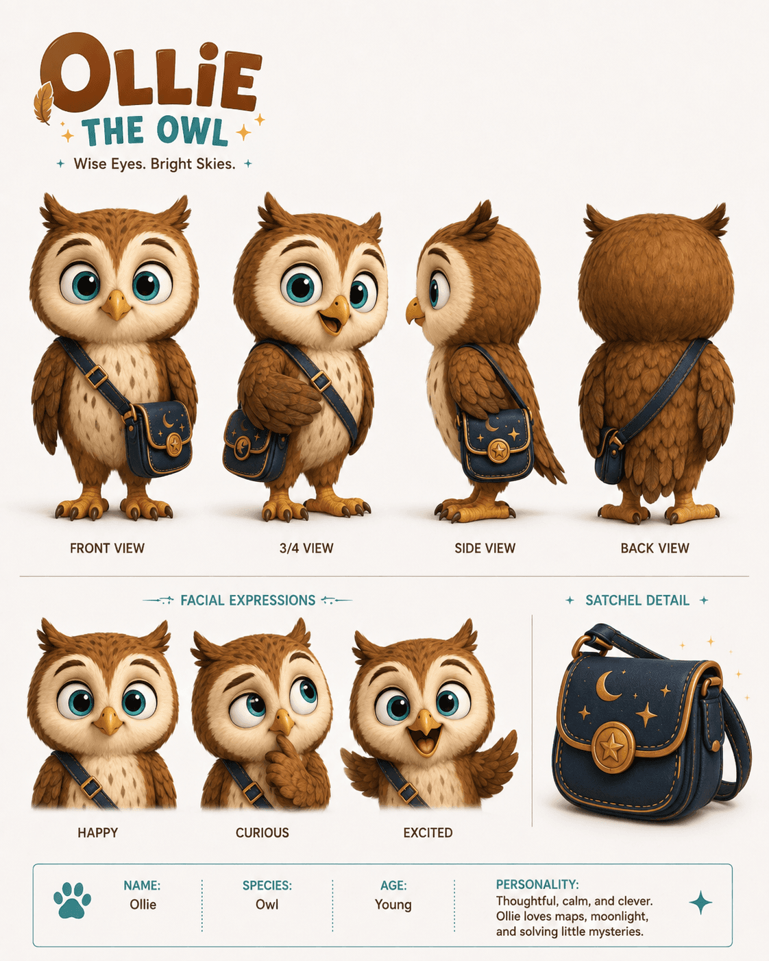 Ollie the owl, a Wonder Willow character