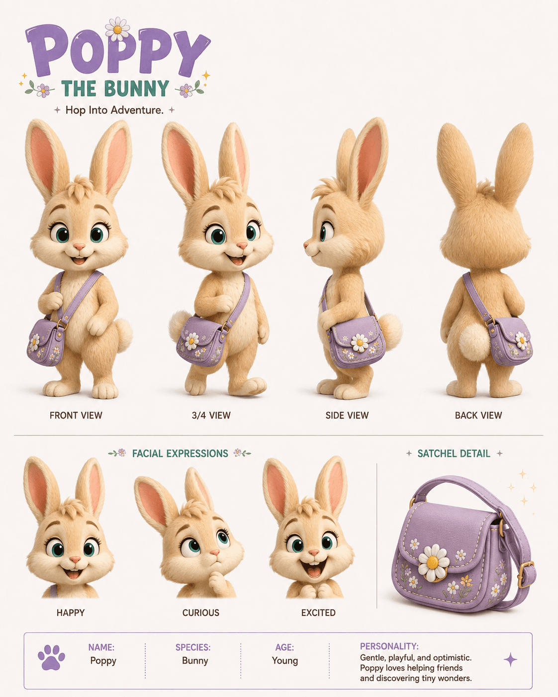 Poppy the bunny, a Wonder Willow character